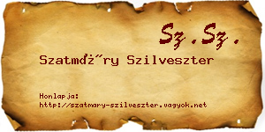 Szatmáry Szilveszter névjegykártya